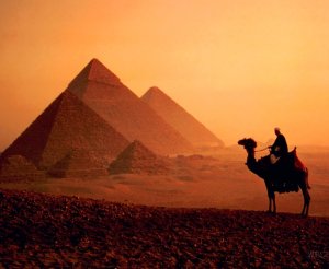 Photograph of Egyptian Pyramids